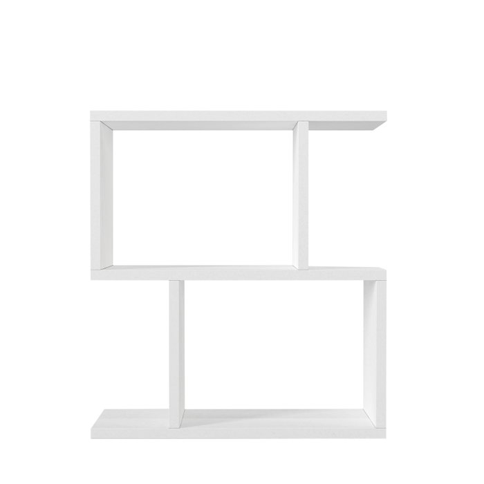 Hanah Home Mesa Auxiliar Karinus White, Estilo Escandinavo, Tablero Melamina, 18mm, 50x55.4x17.5cm, Blanco